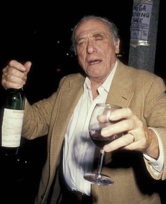 Charles Bukowski at the screening of Barfly on November 4 1987 at - Old Photo 1