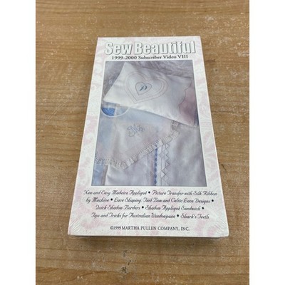 Sew Beautiful 1999-2000 Subscriber Video VIII Martha Pullen VHS New Sealed Craft