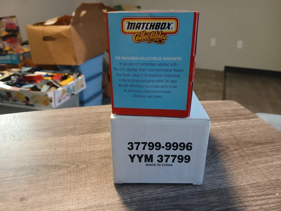 Matchbox USA Olympic Texaco Tow Truck 1955 Chevy 3100 Die Cast New In Box! - Image 2 of 4