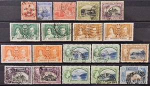 Trinidad and Tobago Stamp Collection 1913-1953 Lot of 19 MINT and Used