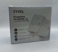 Zyxel PLA5405 v2 Powerline Ethernet Adapter Kit - New In Box Sealed