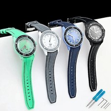 Waterproof Sport Bracelet for Swatch Blancpain 22mm Silicone Soft Watch Strap