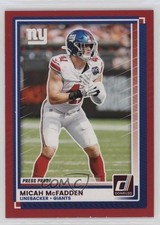 2025 Panini Donruss Press Proof Red Micah McFadden #55 0i8b