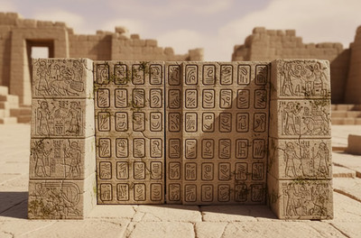 Lost Civilization Breach Ancient Ruin Gateway 1:18 or 1:12 Scale Diorama Gray