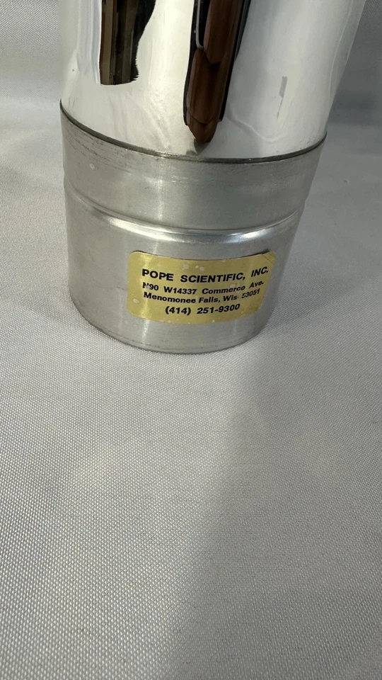 Pope Scientific Vacuum Dewar Lab Flask  w/ Lid - Image 2 of 4