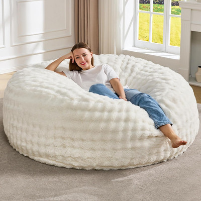 Bean Bag Chairs Beanbag Chair with Filler Adult Bean Bags with Fluffy & Machine 