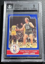 1983 Larry Bird Celtics BGS 9 Star Award Banquet League Leader #15