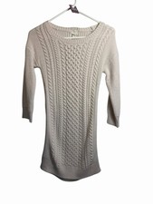 pink rose womens long sleeve sweater dress knit size small