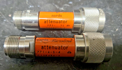 Narda Microline 771 precision attenuators, 3 & 4 dB (you choose) TESTED 2GHz Cal
