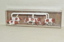 HO scale people figures set Merten 2407 cattle cows 6 for farm barn yard