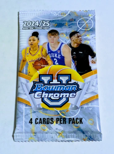 🏀 [1x] 2024-25 Bowman University Chrome Basketball Hobby Box Pack COOPER FLAGG