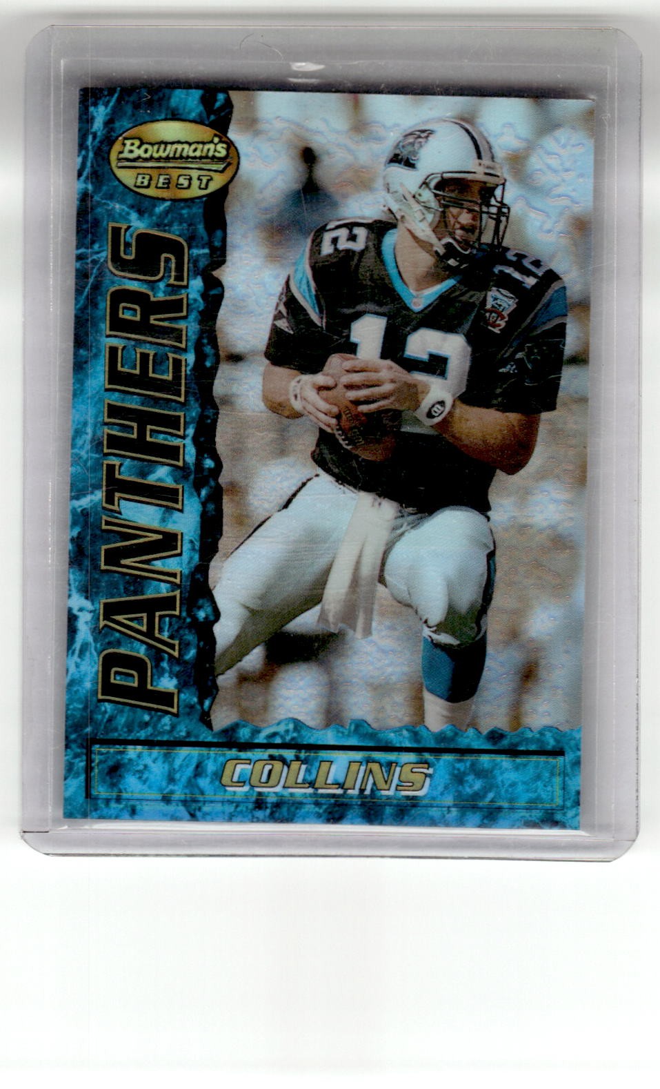 1995 Bowman's Best #5b Kerry Collins Refractors Rookie
