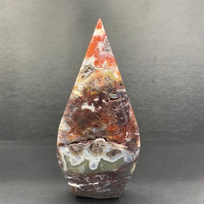 240g Natural Mexican striped agate water drop quartz crystal sample