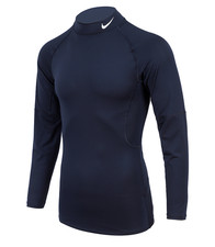 Nike Pro Dri-FIT Fitness Mock Top Men's Sports T-Shirts Navy AsiaFit FB7909-451
