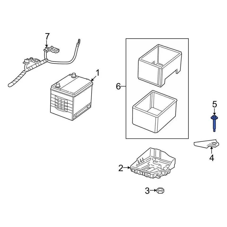 For Jeep Patriot 2007-2014 Jeep 6506502AA Battery Hold Down Bolt - Imagem 3 de 3