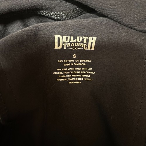 Duluth Trading Capri Cargo Pants Women Small Black High Rise Pull On Dolphin Hem - Picture 11 of 12