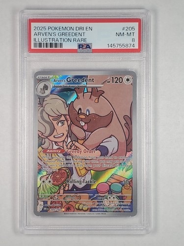 Arven's Greedent graded PSA 8 for sale on eBay