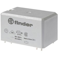 Image of Finder series Plug-in Relay 24V DC 30A 2 change-overs