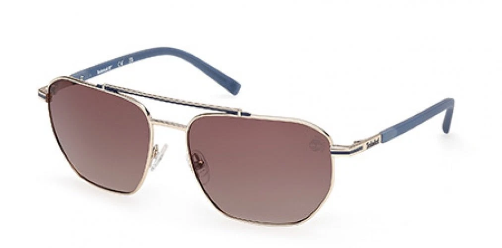 Timberland TB00038 32H Gold / Brown Polarized 60mm Men's Sunglasses