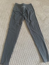 Alphalete Medium Seamless Scrunch Leggings gray High Waist Gym Workout