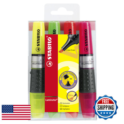 STABILO Highlighter - LUMINATOR Wallet of 4 assorted colours