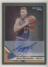 2019 Donruss Rated Rookie Green Flood Signatures Ignas Brazdeikis #241 Auto e6p