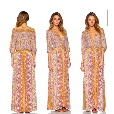 Spell & The Gypsy RARE Boho Blossom Dress Saffron