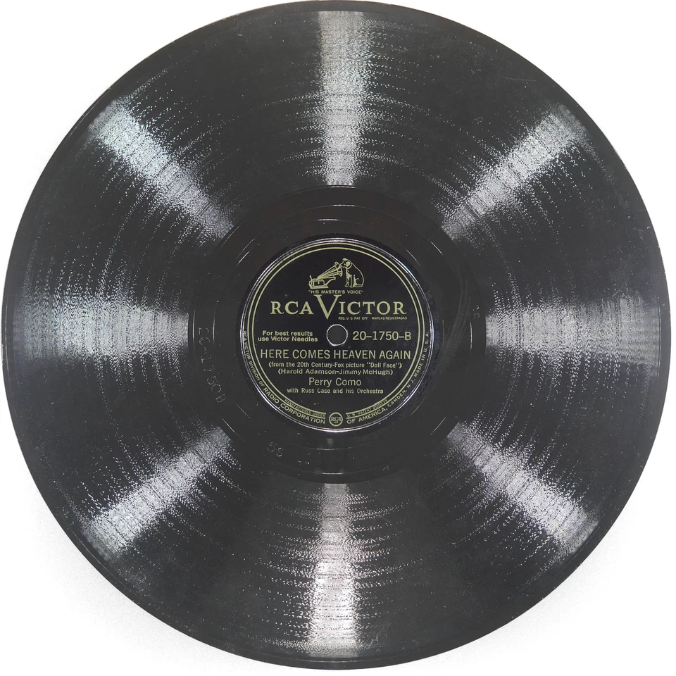 PERRY COMO Dig You Later (A Hubba) / Here Comes Heaven Again VICTOR 20-1750 VG+ Foto 4 de 4