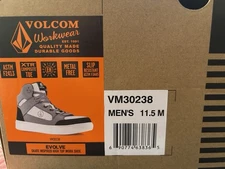 Volcom Evolve Skate Inspired High Top Work Shoe Composite Toe Slip Resistant