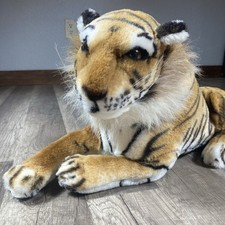 Plush Bengal Tiger Toy Realistic  Lifelike Stuffed Animal Cat 18-29 In Long