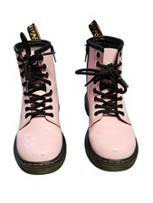 Dr Martens Junior 1460 Pale Pink Patent Leather Lace-Up Boots Size 13 US Kids