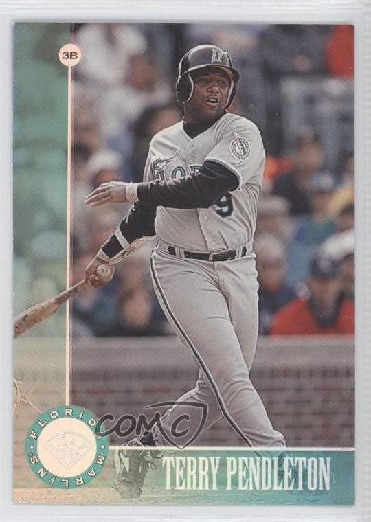 1996 Leaf Silver Terry Pendleton #57 2u3
