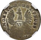 POLAND EAST PRUSSIA Elizabeth Silver 1761 6 Groszy NGC AU53 RARE C# 45 (014) — photo 5