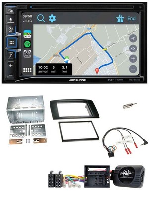 Alpine DAB TMC Bluetooth 2DIN USB Lenkrad Navigation für Mercedes M-Klasse W164
