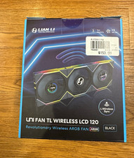 Lian Li UNI FAN TL Wireless LCD 120mm ARGB Black Case Fan 3-Pack 12TLLCD1W3B