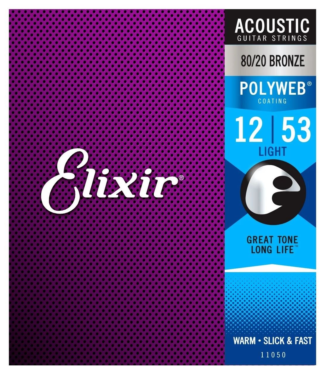 Струны Elixir Light Acoustic 8020 из бронзы с поливинилхлоридом 5490₽