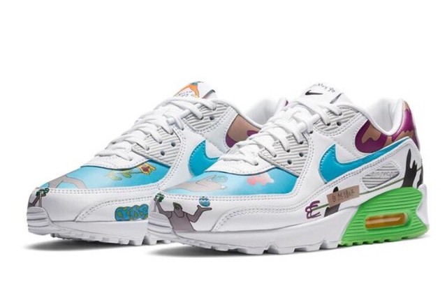 Size 11 - Nike Air Max 90 Flyleather x Ruohan Wang Multicolor 2020 for sale online | eBay