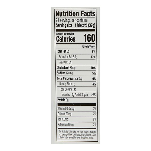 2 Packs Nonni's Almond Dark Chocolate Biscotti 24 ct 1 LB 15.2 oz Each Pack - Picture 10 of 10