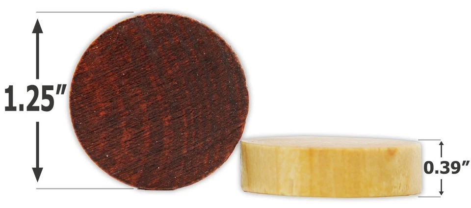 Piezas de Backgammon o Damas de Madera DA VINCI 1,25 pulgadas - 30 piezas con Bolsa Foto 2 de 2