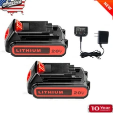 1-2PCS For Black and Decker 20V Lithium Battery 20Volt LBXR20 Battery or Charger