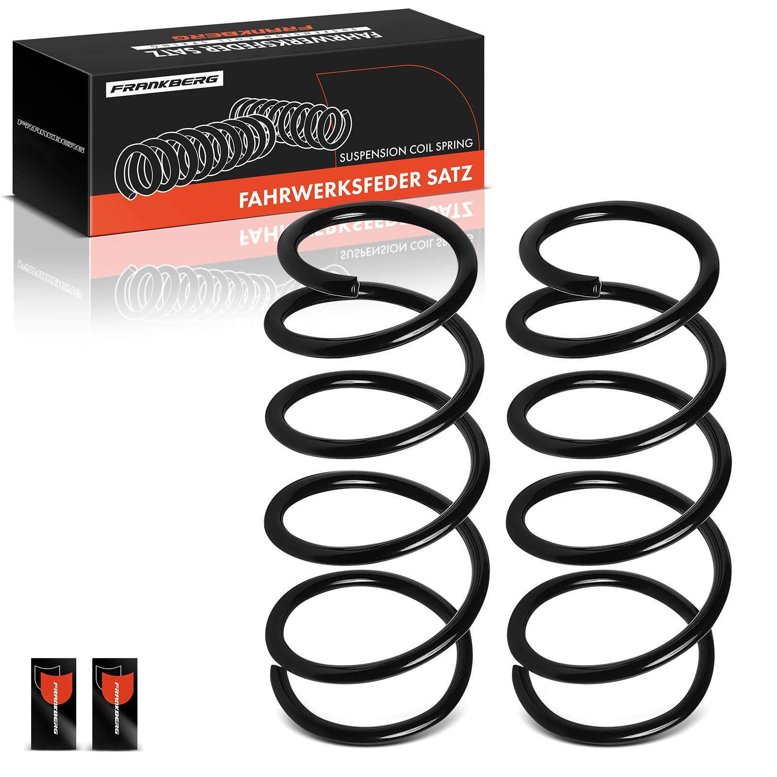 Frankberg 2x Coil Spring Set for Opel Corsa 06-14 Vauxhall Corsa 06-14 Front