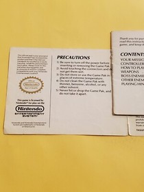 Burai Fighter Aut&eacute;ntico Original NES Nintendo Manual Solo 