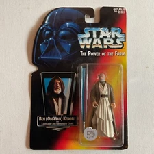 1995 Star Wars The Power of the Force Ben Obi-Wan Kenobe  SEE PHOTOS Card Damage