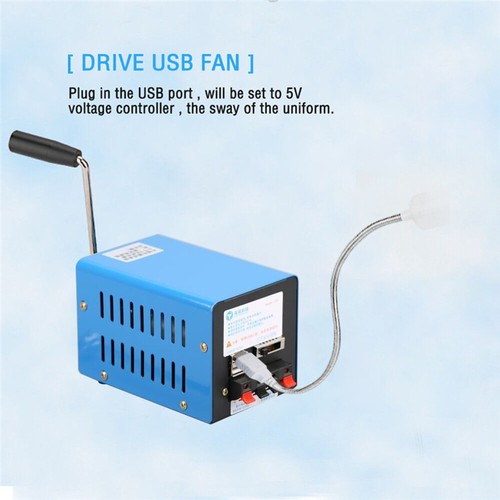 20W USB Stromgenerator Handkurbel Generator Notfall Ladegerät 28V Q5N9 - Bild 9 von 11