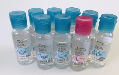 GARNIER SkinActive MICELLAR Cleansing Water Makeup Remover 1.05oz/31mL Each 9X