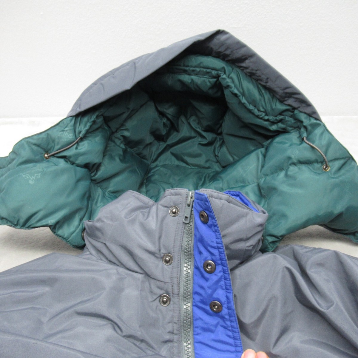90s EMS Eastern Mountain Sports ダウンジャケット EMS Eastern Mountain Sports Womens Sz M Green Black Gore-Tex