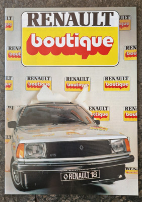 RENAULT boutique - Zubehör-Verkaufsprospekt von ca. 1981 - 40 Seiten - Top