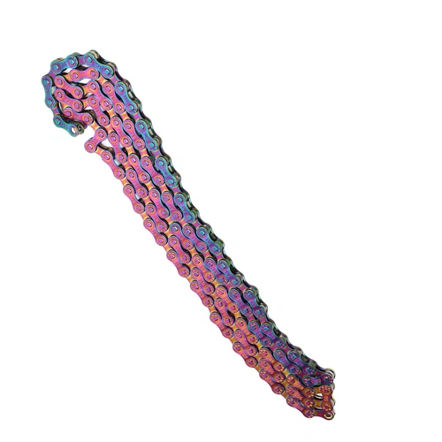Catena Bici 6 7 8 Velocità Antiruggine Colorata Arcobaleno Placcatura Catena - Foto 12 di 23
