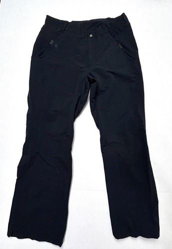 Columbia Titanium Black Nylon Pants Womens 28X26 SHORT XS Magnet Pockets GUC - Picture 2 of 9