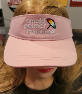 Arnold Palmer Invitational Golf Visor Pink w/white Lettering 